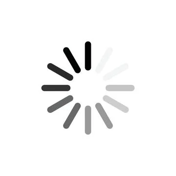 Loading Spinner Icon Ideal for Progress and Waiting Indicators Stock Illustration