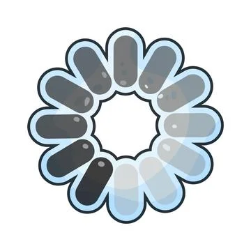 Loading spinner illustration Stock Illustration