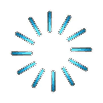 Loading spinner illustration Ilustración de archivo