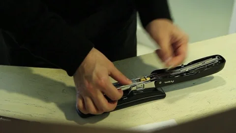 Loading stapler Stock Footage 77052362