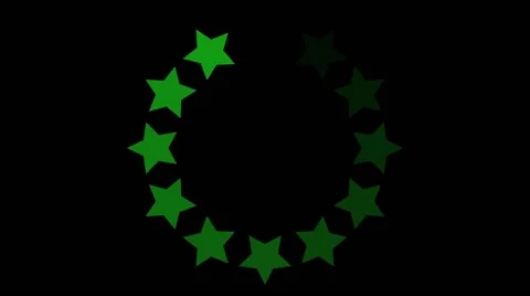 Loading stars green Stock Footage 41866948