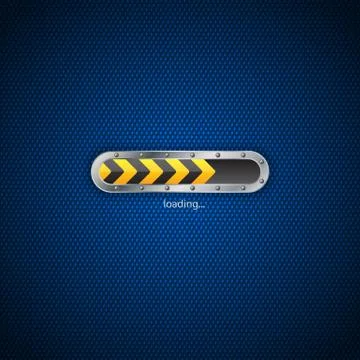 Loading status screen design Stock Illustration