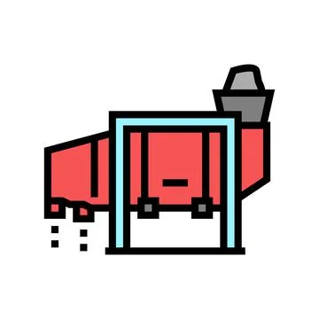 Loading stone machine color icon vector illustration Ilustración de archivo
