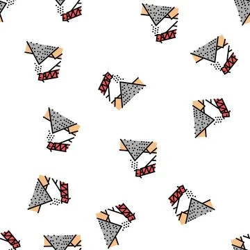 Loading stone machine tower vector seamless pattern Stockillustratie