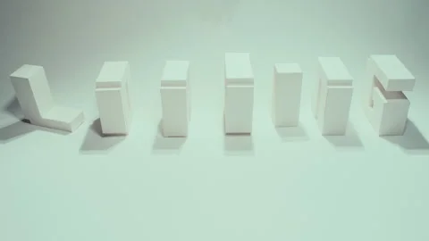 Loading stop motion letters animation Stock Footage 274389816