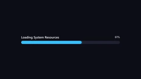 Loading System Resources Progress Bar. Video stock 336182940