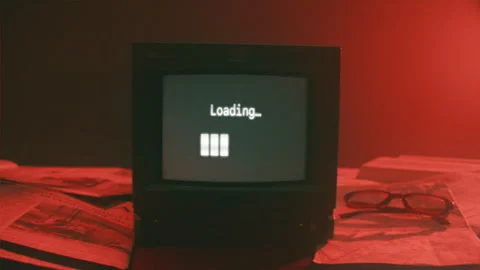 Loading Television Retro Title Sequence Stock Footage 274639859