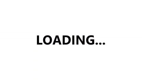 Loading Text Motion Graphic Animation on White Background 動画素材 346618736