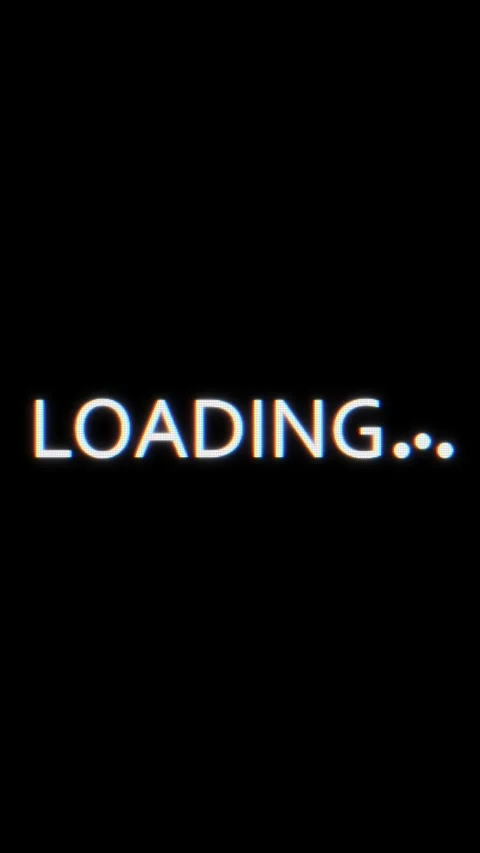 Loading Text Progress Screen on Black Background Stock Footage 341376444