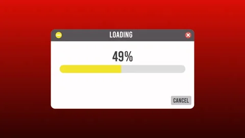 Loading Transfer download 0-100, Progress loading Stock Footage 227854710