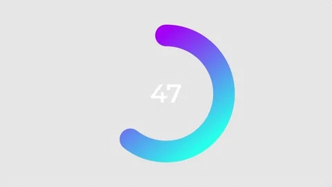 Loading Transfer Download Animation 0-65% Stock Footage 151959089