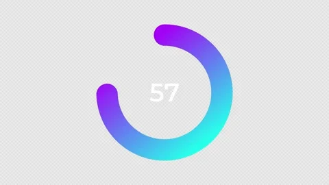 Loading Transfer Download Animation 0-80% Stock Footage 151959417