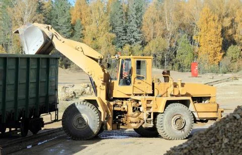 Loading of transport Stock Photos
