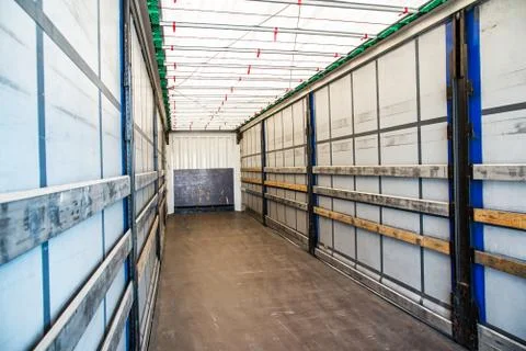 Loading the Truck. Forklift loading a Trailer Stock Photos