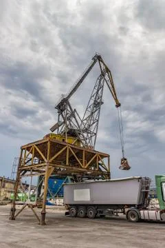 Loading truck. Stock Photos