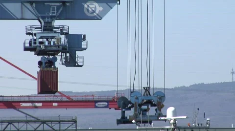 Loading two container  Stock Footage 672431