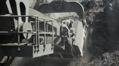 Loading &amp; unloading &amp; turning of excavator Stock Footage 50324675