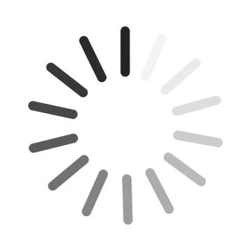 Loading vector icon. Download symbol isolated. Circle progress indicator in s Stock Illustration