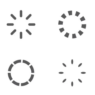 Loading vector icon illustration design Illustrazione stock