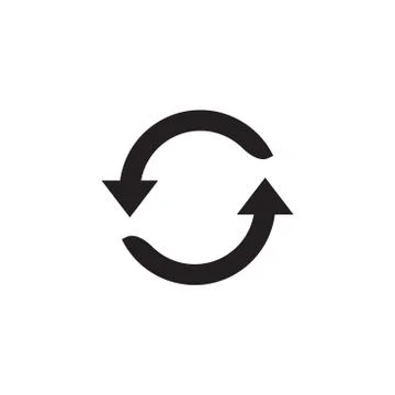 Loading vector icon logo design Illustrazione stock