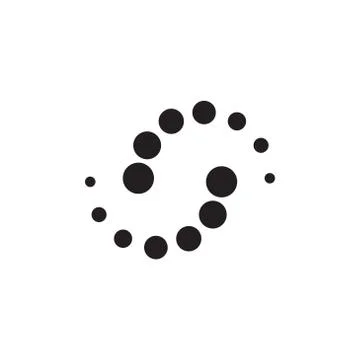 Loading vector icon logo design Illustrazione stock