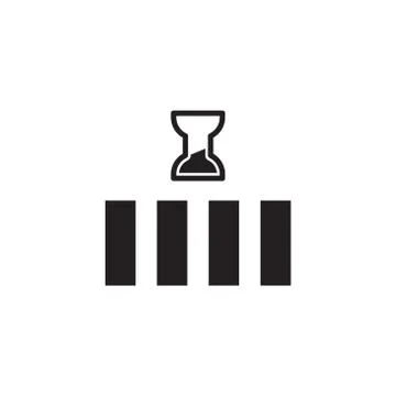 Loading vector icon logo design Stock Illustration