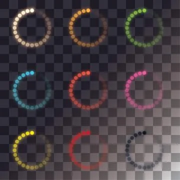 Loading vector set Stock Illustration