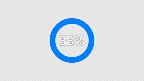 Loading video with percentage counter Stock Footage 327698566