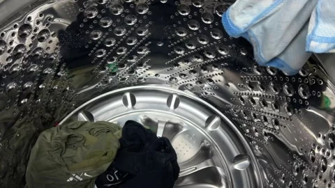 Loading the Washing Machine Stock Footage 250205856