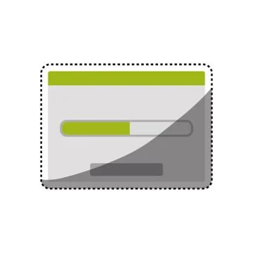 Loading window symbol Illustrazione stock