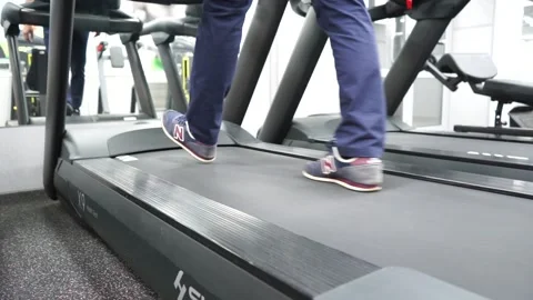 Loads on the block simulator in the gym Stock Footage 136017717