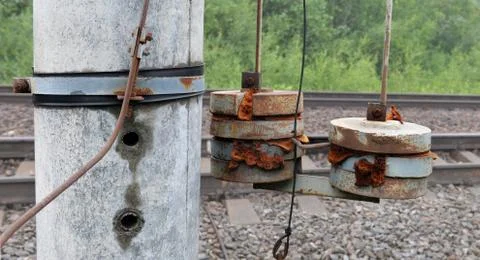 Loads compensating device on the support Stock Photos