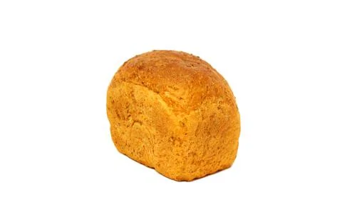 Loaf black rye bread isolated on a white background Stock Photos