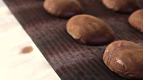 A loaf of bread at the bakery Stock Footage 58081938