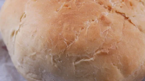 Loaf of bread, Close-up and rotation Stock Footage 132765095