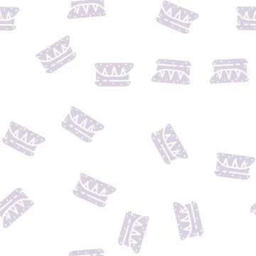 Loaf bread glyph vector seamless pattern Stock Illustration