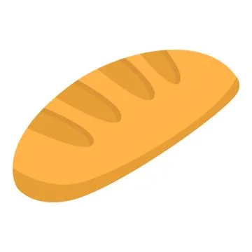 Loaf of bread icon, isometric style Stock Illustration