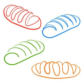 Loaf of bread Illustrazione stock