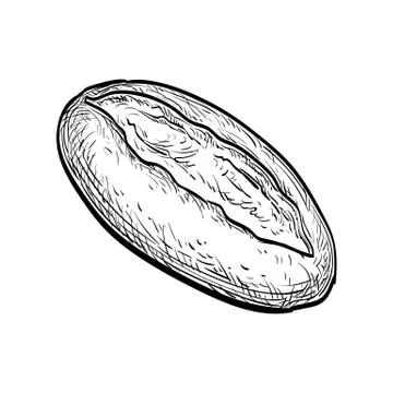 Loaf of bread. Stock Illustration