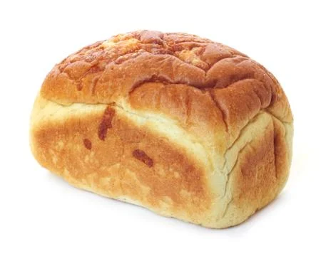 Loaf of bread isolated on white Stock Photos