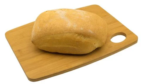 Loaf of bread isolated on white Stock Photos