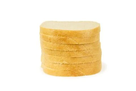 Loaf bread isolated on white Stock Photos