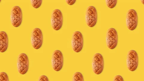 Loaf of bread pattern Stock Footage 141006717