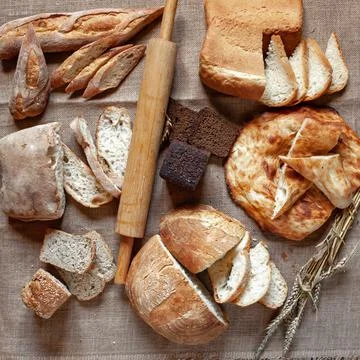 A loaf of bread. Private bakery. Stock Photos