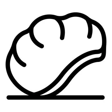 Loaf of bread resting on a surface, freshly baked and ready to eat Stock Illustration