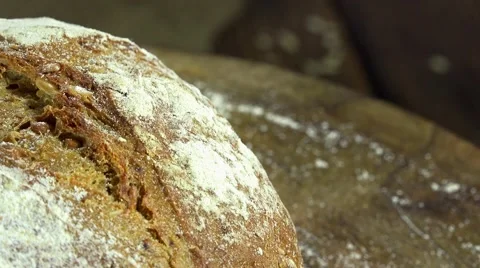 Loaf of bread (seamless loopable) Video stock 45337051