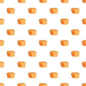 Loaf of bread seamless pattern background Stock Illustration
