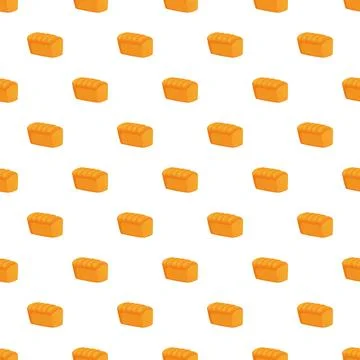 Loaf of bread seamless pattern background 스톡 일러스트