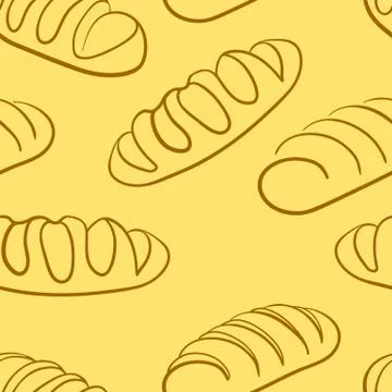Loaf of bread.  seamless wallpaper. Illustrazione stock