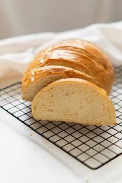 Loaf of bread on the table Foto stock